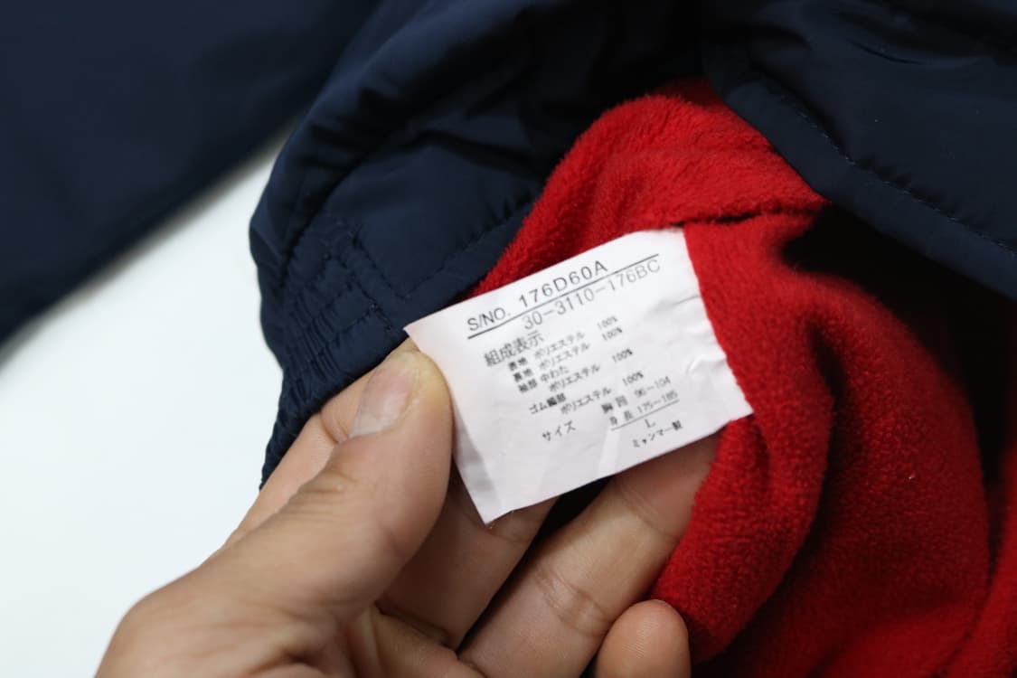 던롭 빈티지 네이비 멀티 포켓 스포츠 블루종 점퍼 (L) 상품이미지10