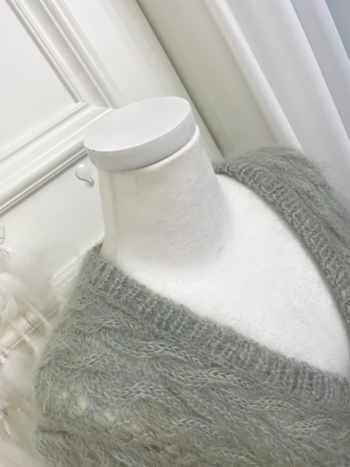 graish mint hairy twist loose cardigan 상품이미지7