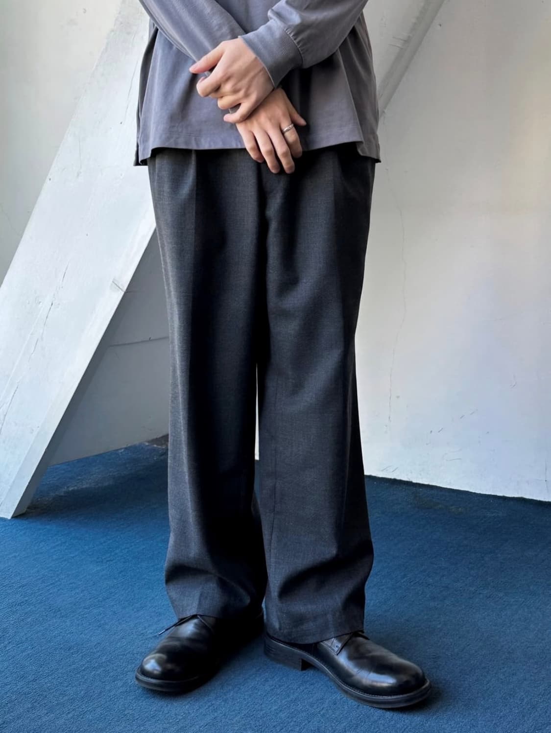 울 블렌드 트라우저 상품이미지4