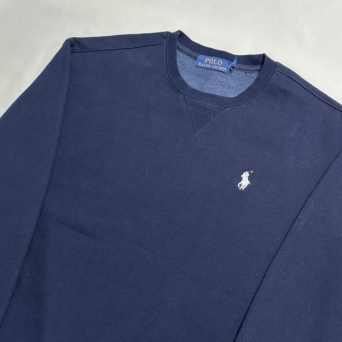 L 폴로랄프로렌 네이비 기모 라운드넥 맨투맨 상품이미지1