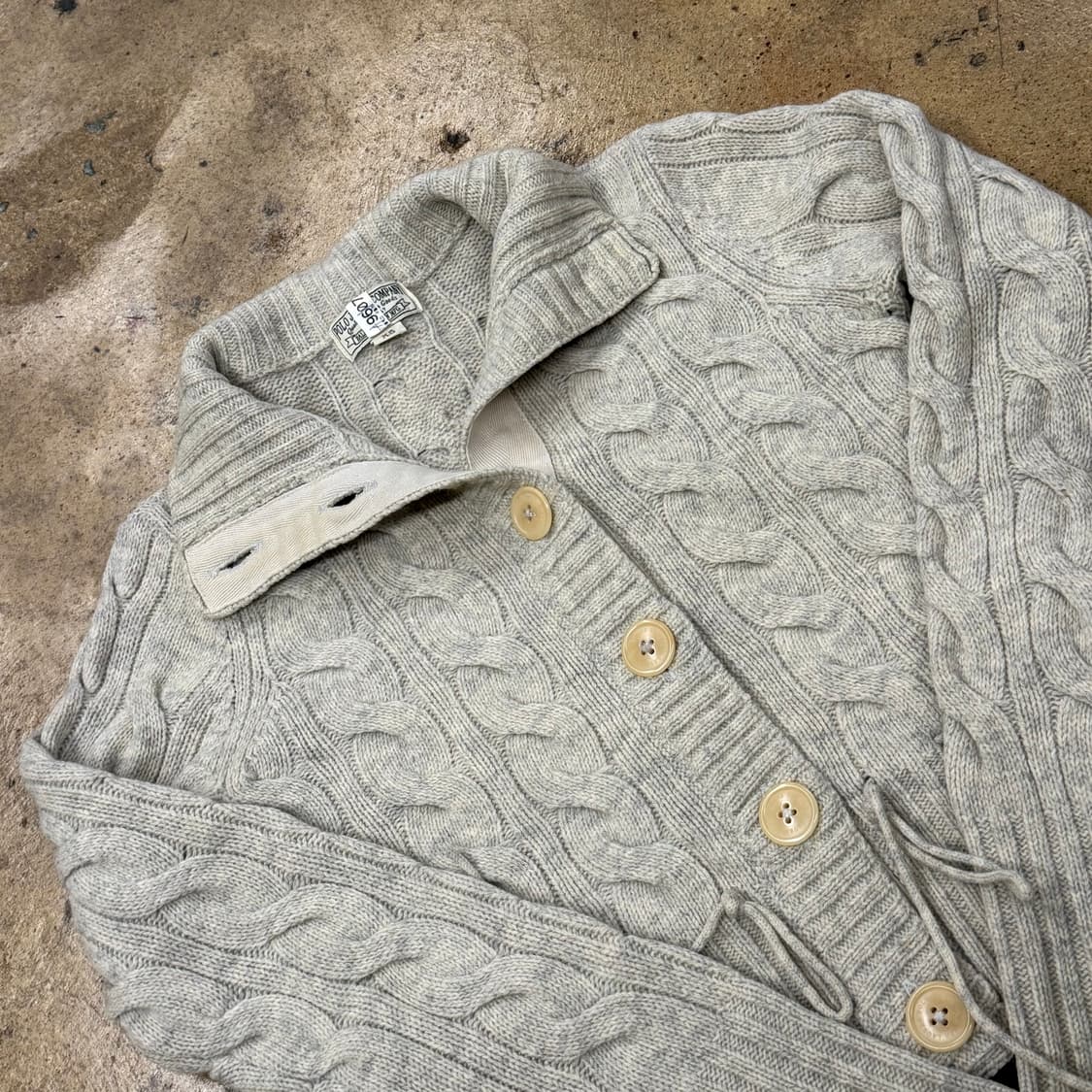 폴로 진스 꽈베기 니트 가디건  상품이미지1