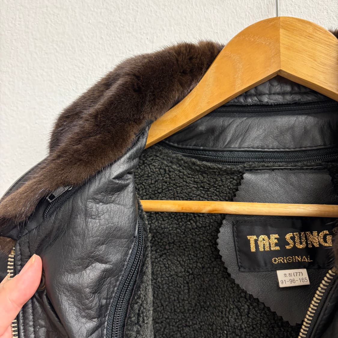 80s TAE SUNG 빈티지 가죽 자켓(77) 상품이미지6