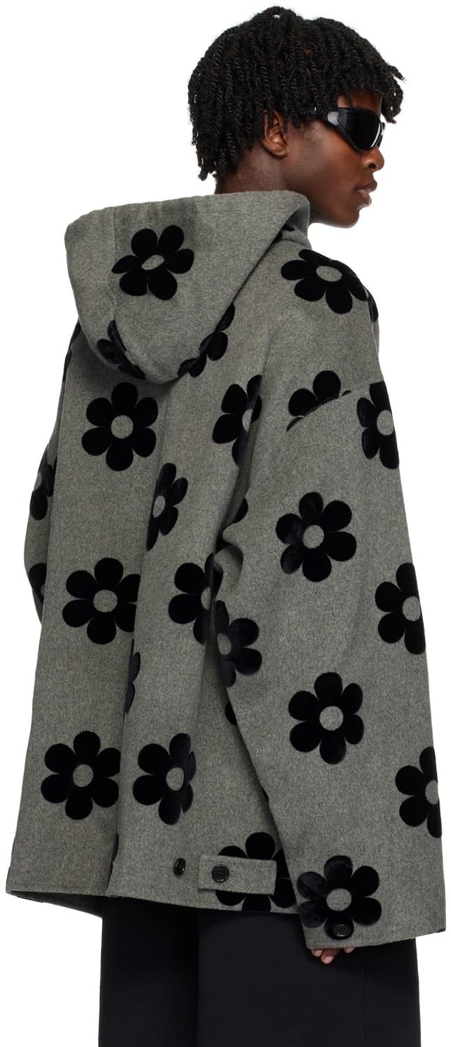 ACNE STUDIOS — Dotav Wool Floral Hoodie 상품이미지4