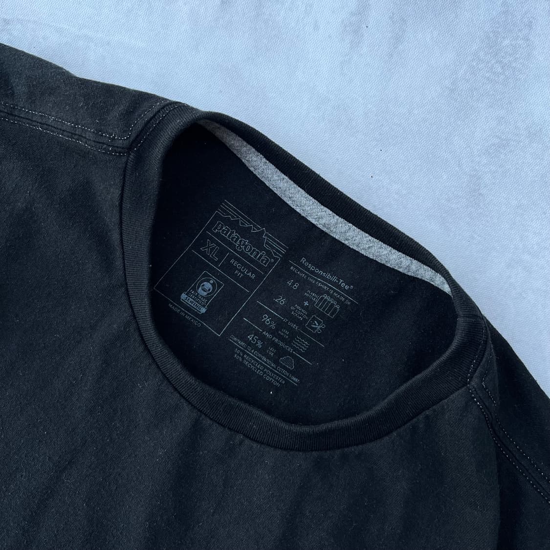 파타고니아 블랙 반팔 티셔츠  상품이미지7