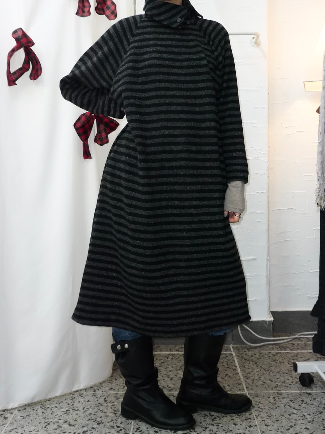 easy  stripe long dress 상품이미지4