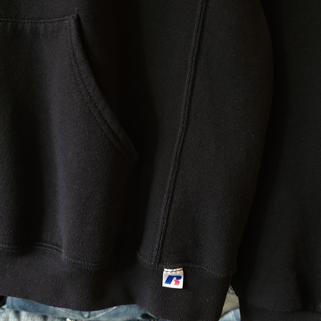 90s 러셀 후드 스웻셔츠 스노우 팀 미국 오리지널 빈티지 L 상품이미지5