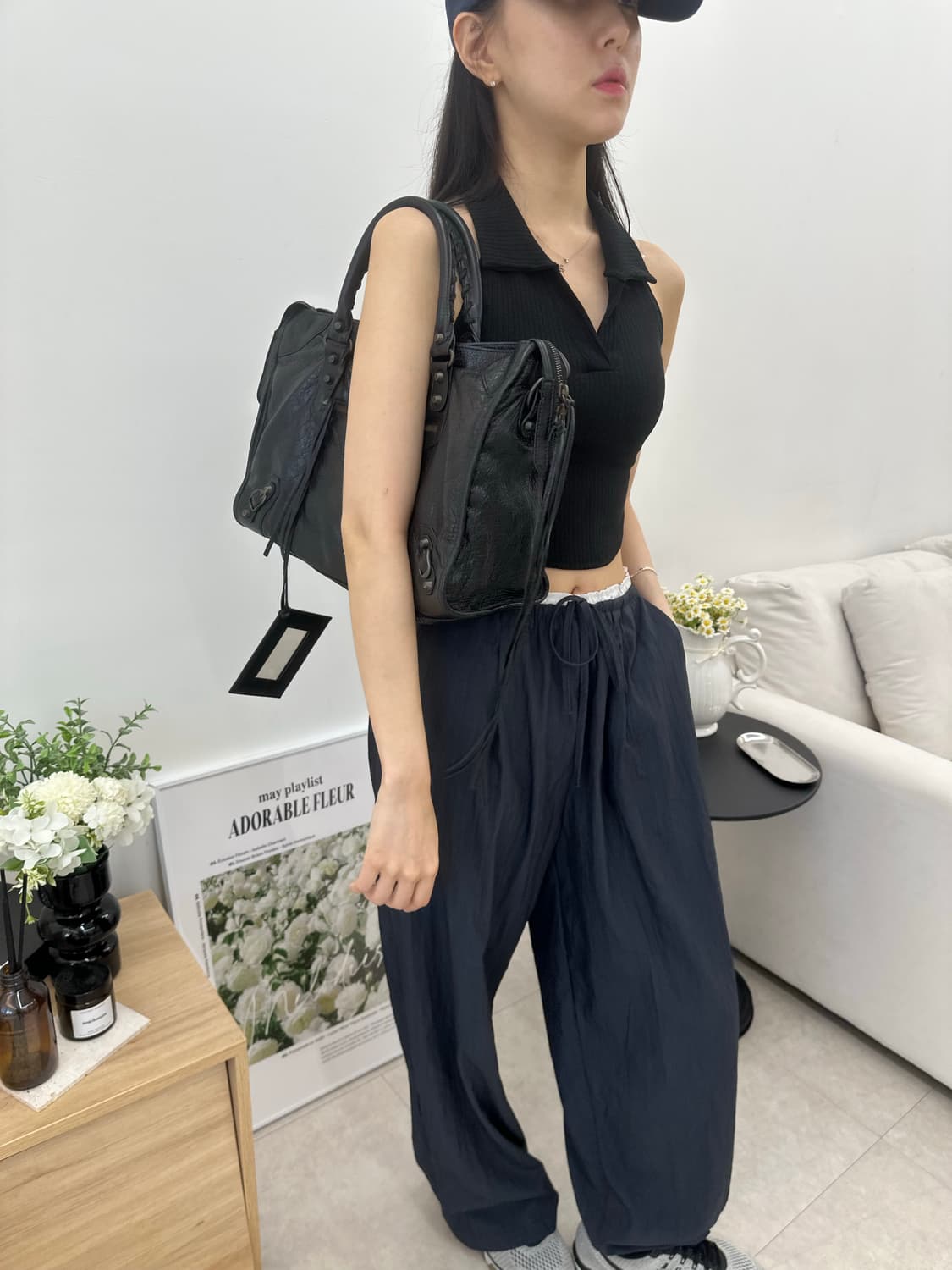 [A+ 정품] 발렌시아가 시티 모터백 미디움 블랙-2 상품이미지8