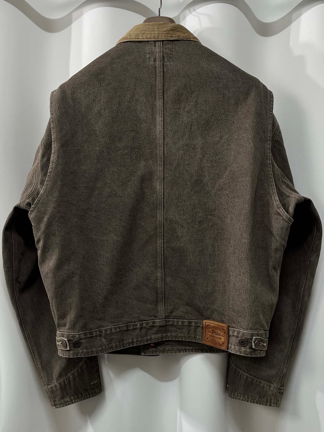 90's usa 폴로랄프로렌 칸예웨스트 스톤그레이 덩가리 데님 트러커자켓 상품이미지2