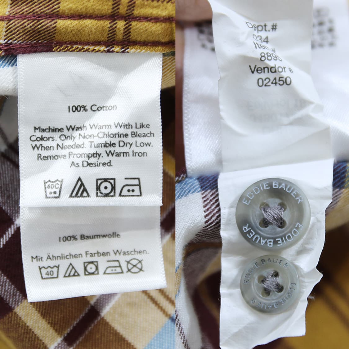 (착용컷) 에디바우어 체크 셔츠 (남성용 103) 상품이미지7