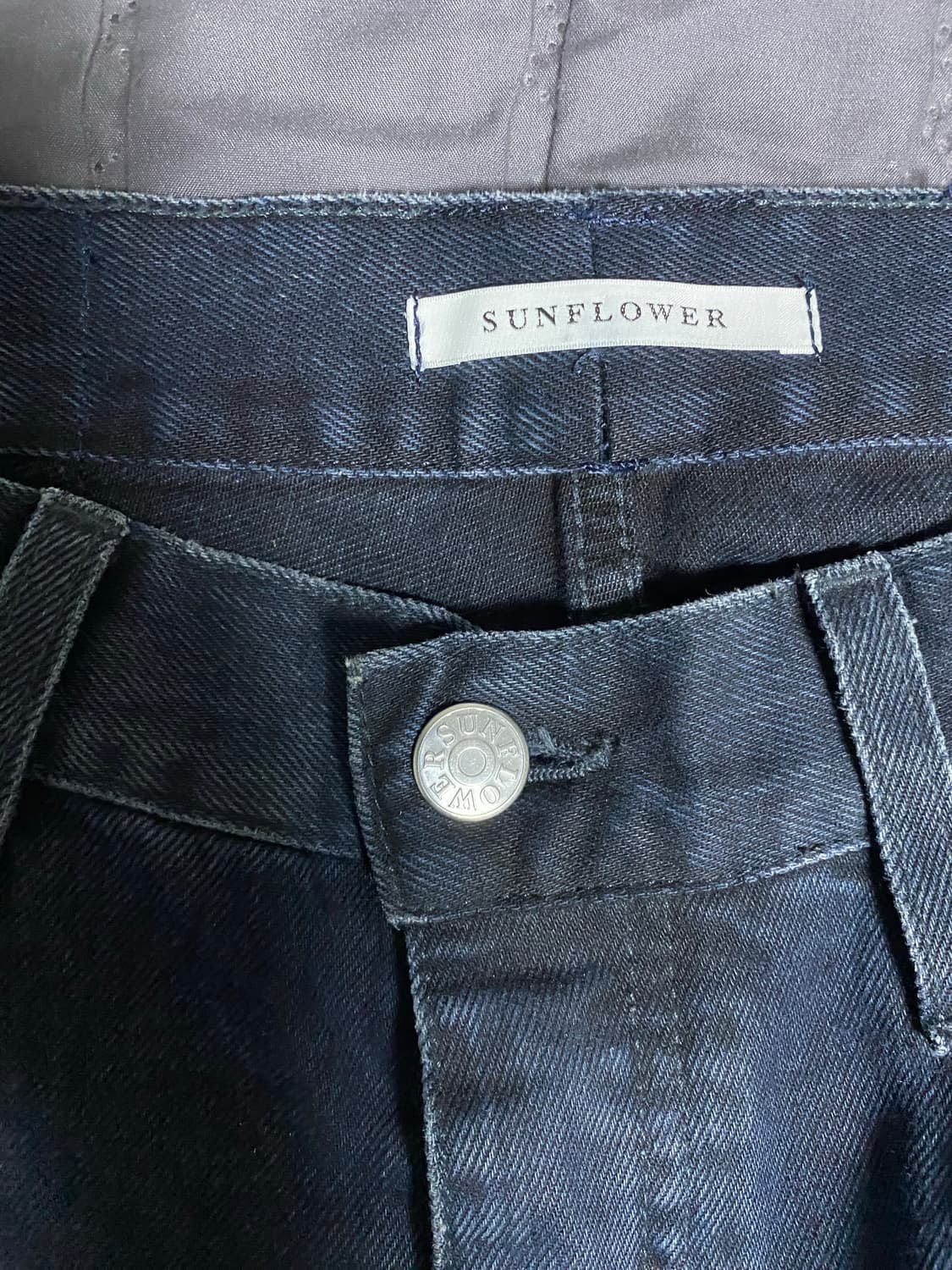 선플라워 루즈핏 블루블랙 데님팬츠 5096/707 상품이미지6