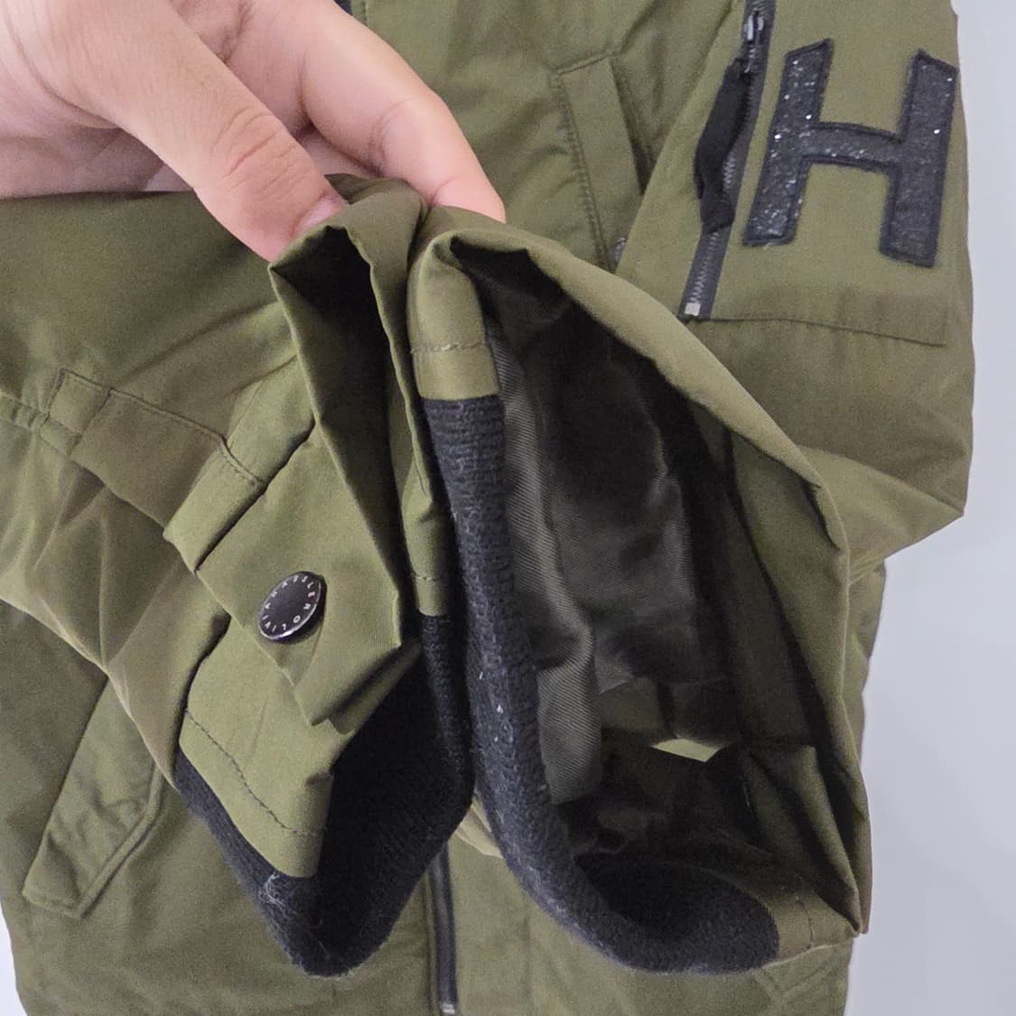 올리비아하슬러 카키 롱 야상 점퍼 90 상품이미지6