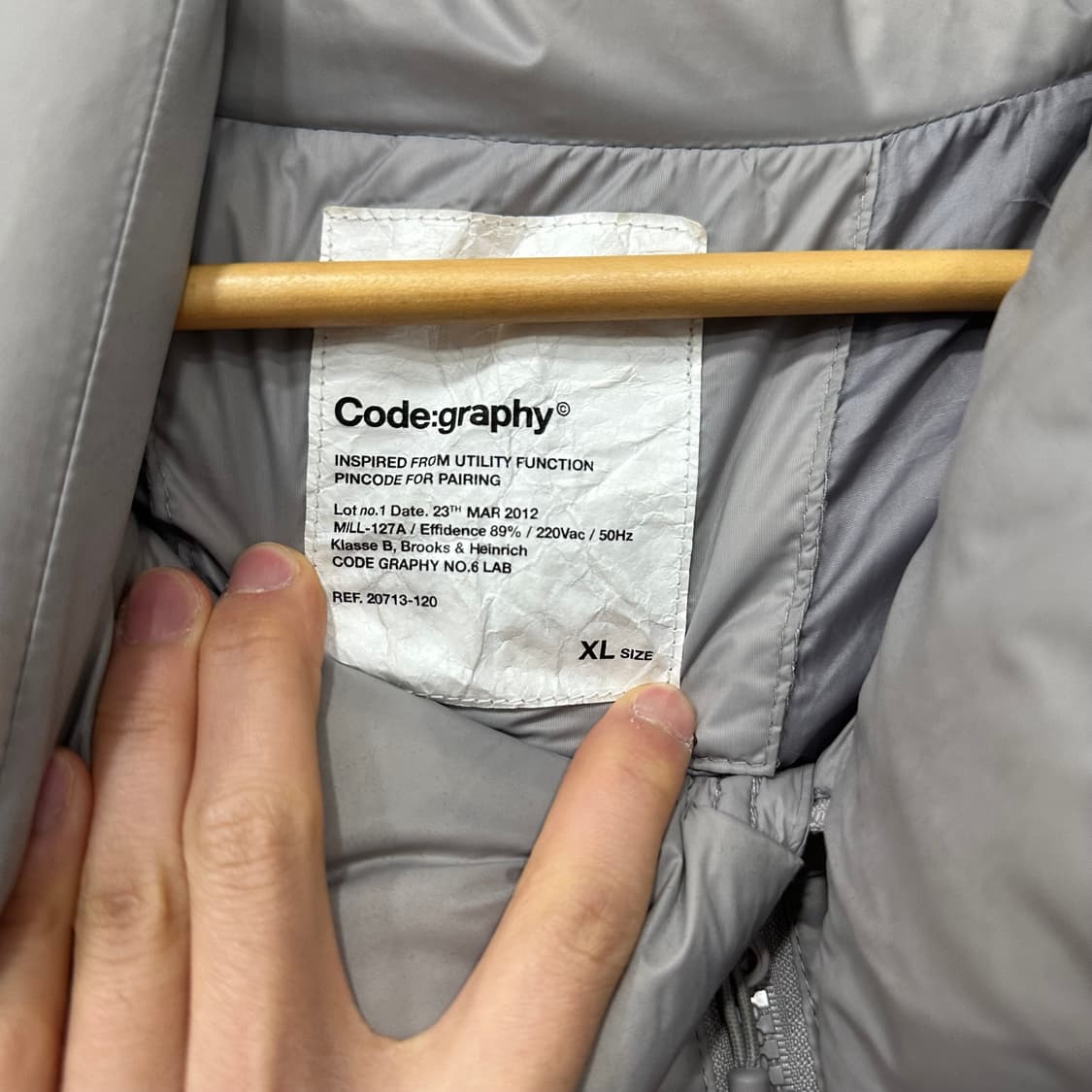 코드그라피 패딩점퍼 상품이미지3