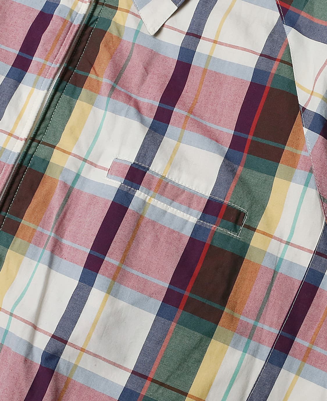 바라쿠타 [Baracuta] 멀티 체크 유니크 블루종 자켓 상품이미지3