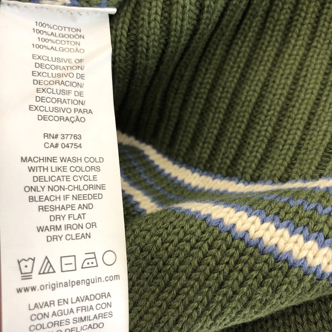 먼싱웨어 (새상품) 오리지널 펭귄 스트라이프니트 L 상품이미지7