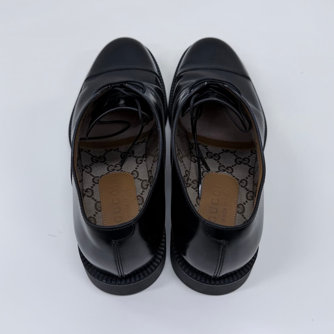 [S급/270] 구찌 레이스업 슈즈 구두 블랙 상품이미지7