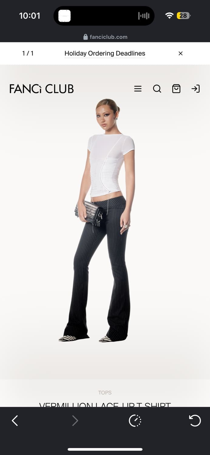 Knwls Fanci club vermillion top s 상품이미지3