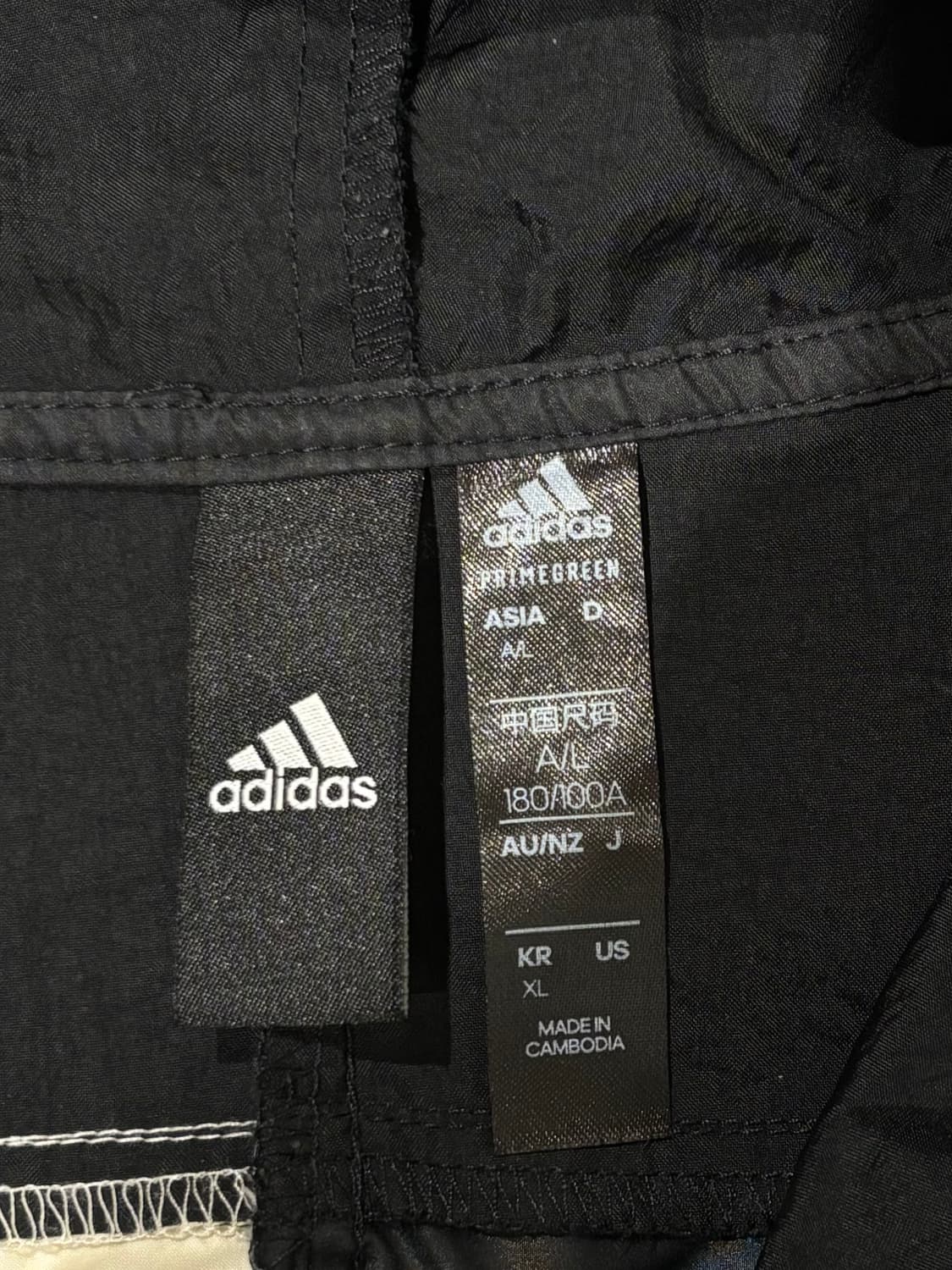 아디다스 블랙 삼선 바람막이 상품이미지7