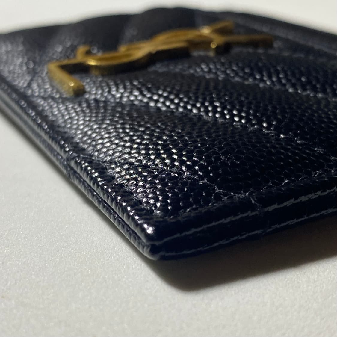 [정품]SAINT LAURENT 생로랑 마틀라세 모노그램 금장 카드지갑 상품이미지8