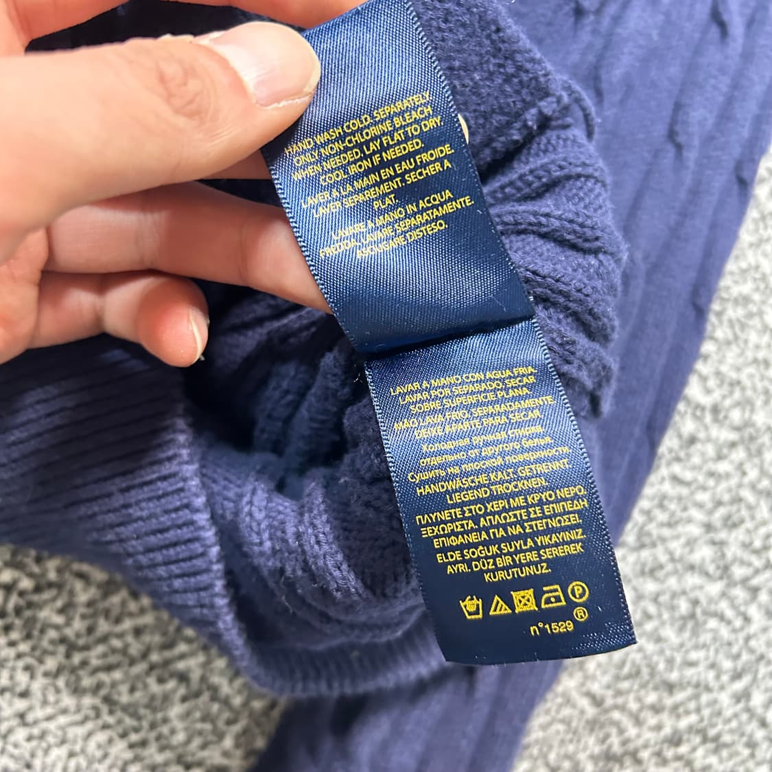 폴로 랄프로렌 여성 네이비 가디건 상품이미지8