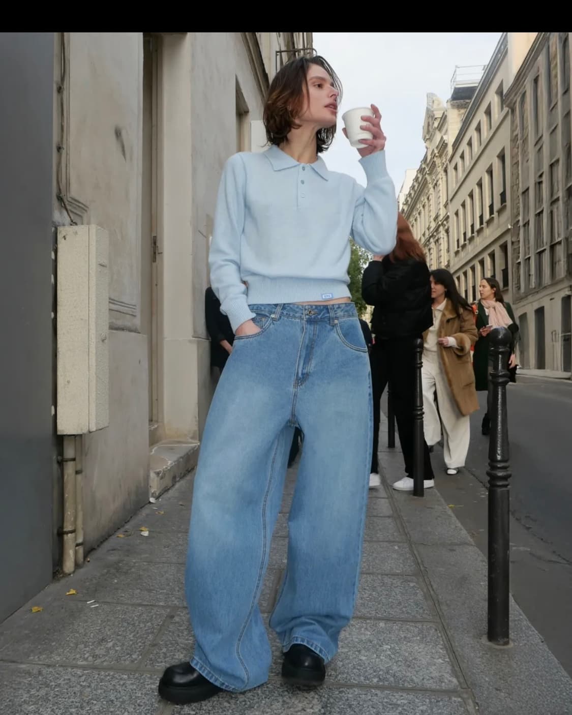 제니착용 ERA 와이드핏 데님 팬츠 S 상품이미지4