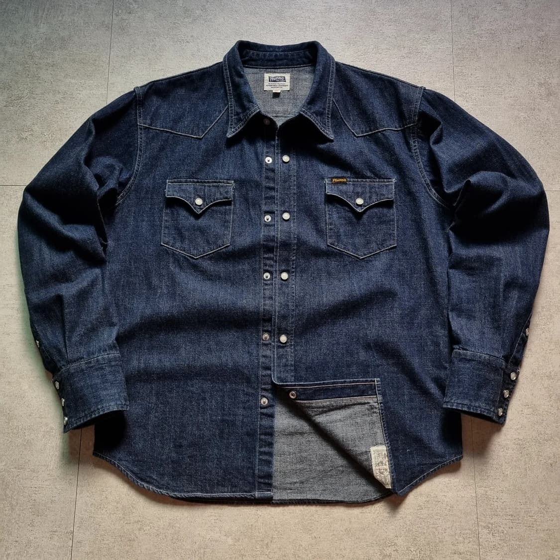 페로우즈 데님 웨스턴 셔츠 XL sz 상품이미지2
