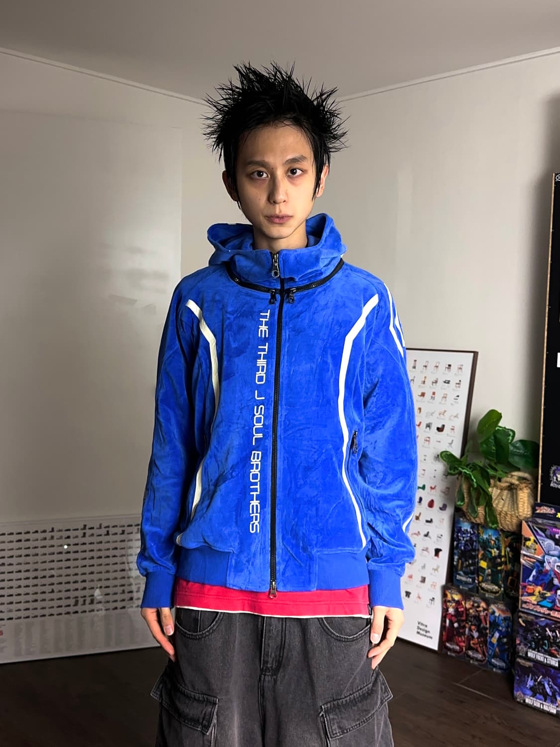 Exile Tribe 4-절개 후드 집업 상품이미지4