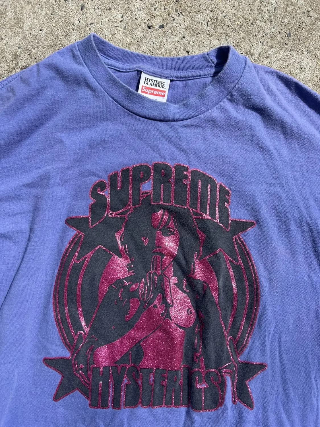 🇺🇸 히스테릭 글래머 X 슈프림 롱슬리브 글리터 티 상품이미지2
