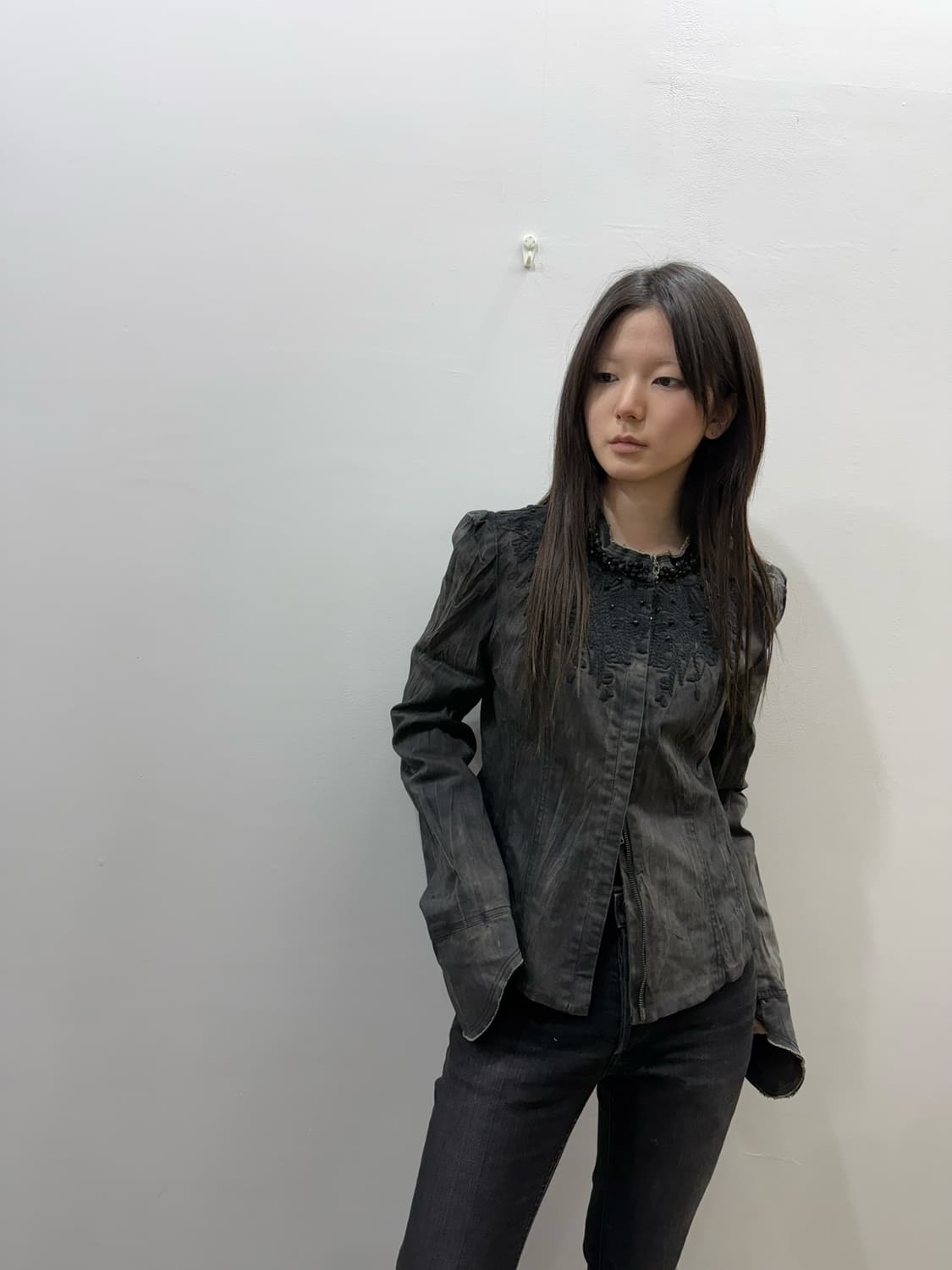 락시크 무드 피그먼트 투웨이 집업 자켓 상품이미지2