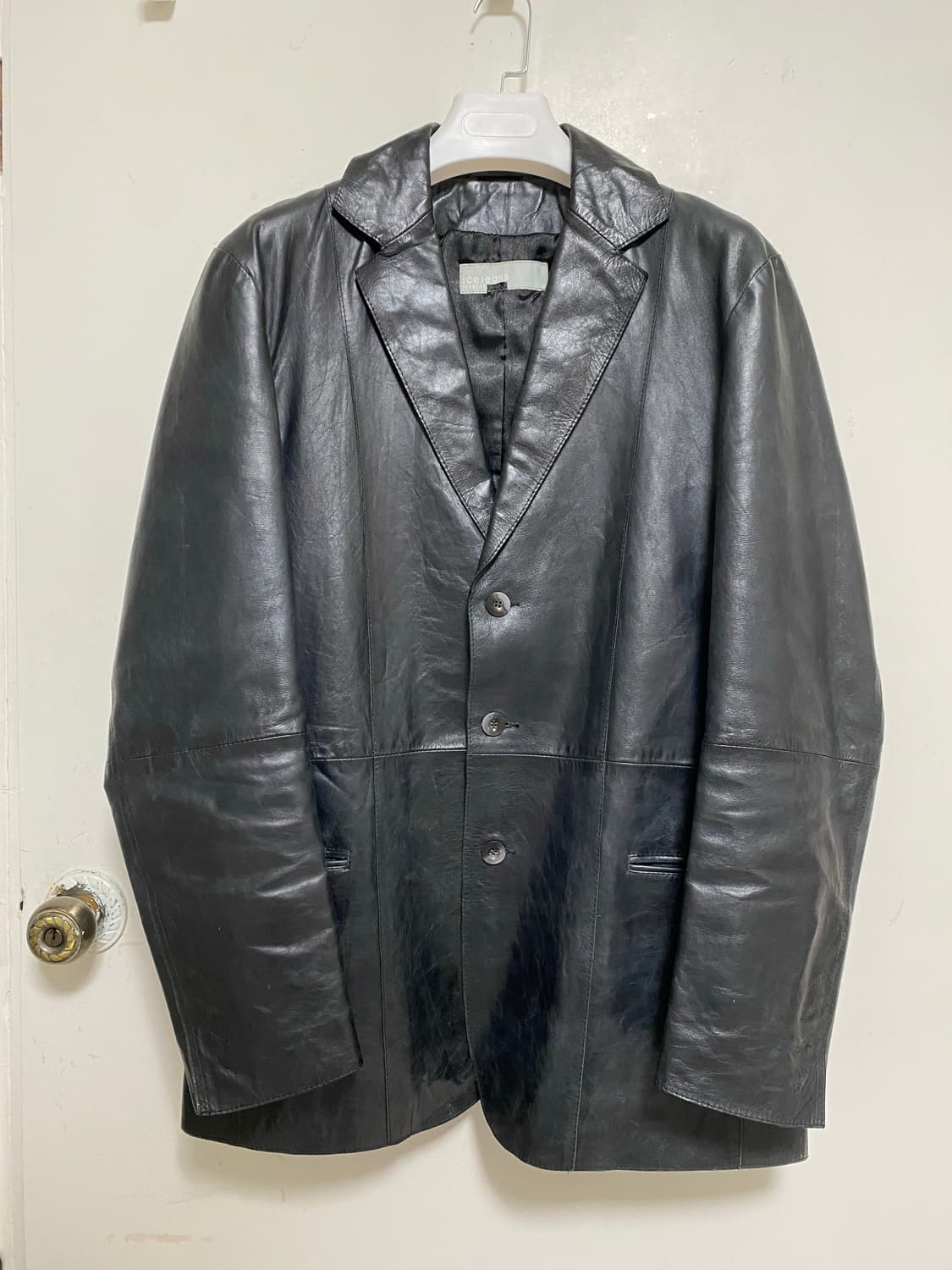 빈티지 아이스버그 가죽 블레이저 자켓 상품이미지1
