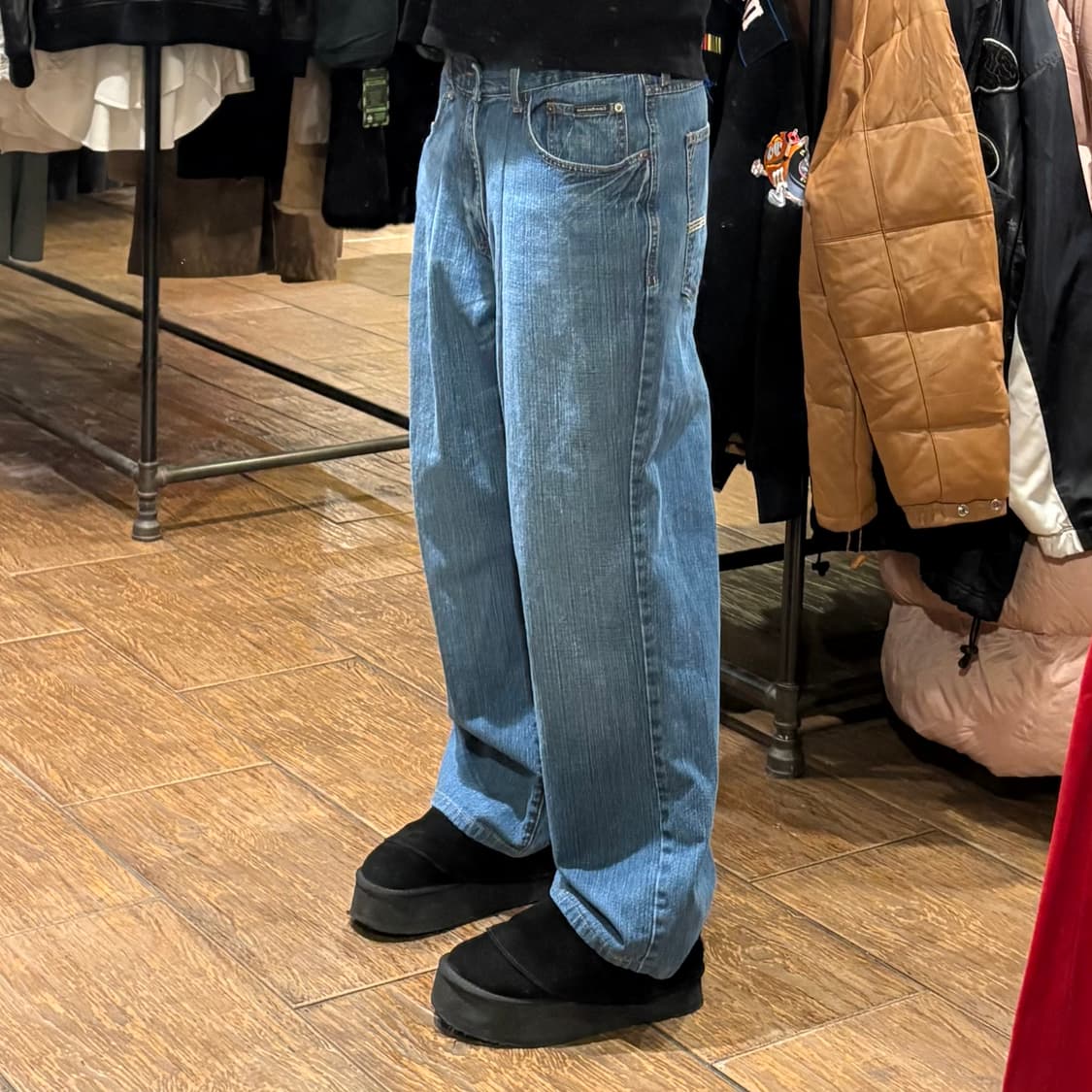 [HI] VTG 워싱 데님와이드팬츠 상품이미지3