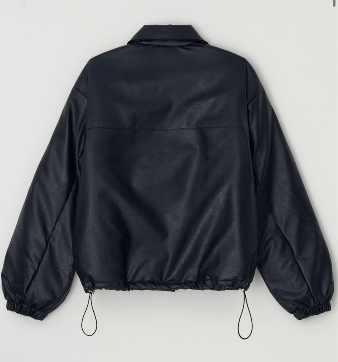 nus yel logo kara leather padding jacket 상품이미지7