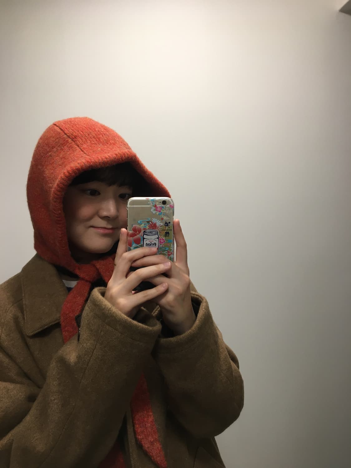 꾸아페 리본 바라클라바 오렌지레드 상품이미지6