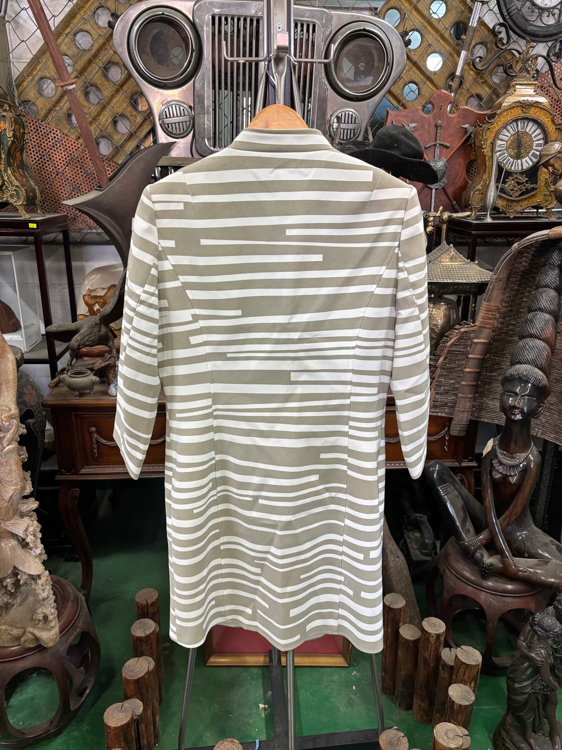 G2 by George Gross 스트라이프 롱 자켓 상품이미지4