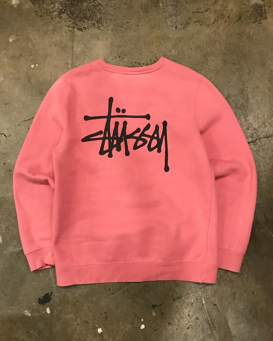 Stussy Stock Logo Pink SweatShirts 상품이미지7