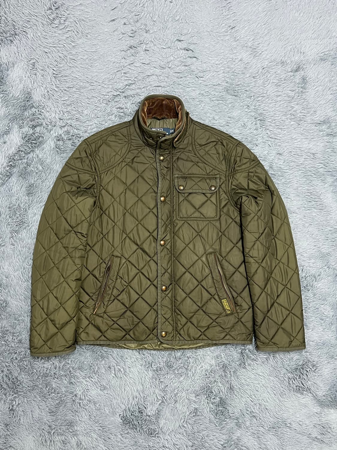 폴로랄프로렌 카키 퀄팅 점퍼M 상품이미지1