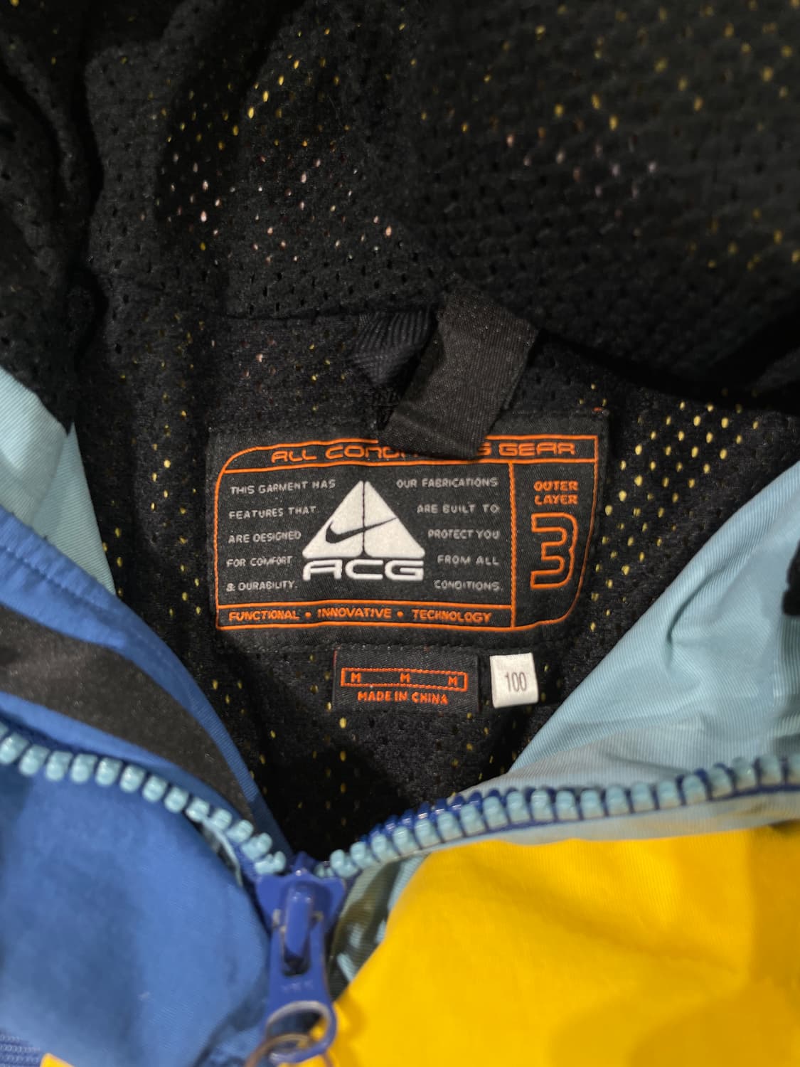 나이키 acg 90’s 배색 레이어3 스톰 핏 스키 점퍼 상품이미지7