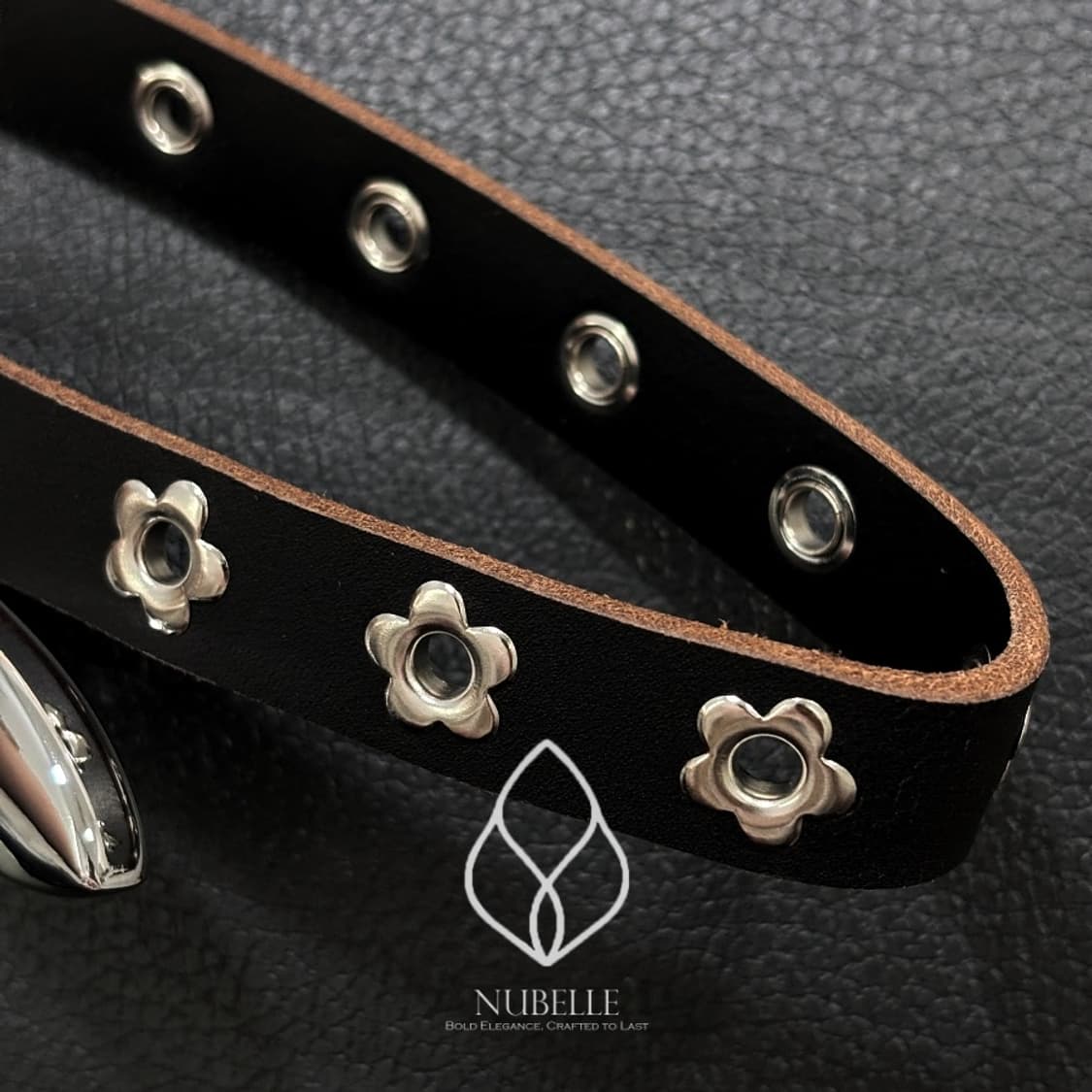 🌗 Flower stud belt / 플라워 스터드 소가죽 웨스턴 벨트 상품이미지5