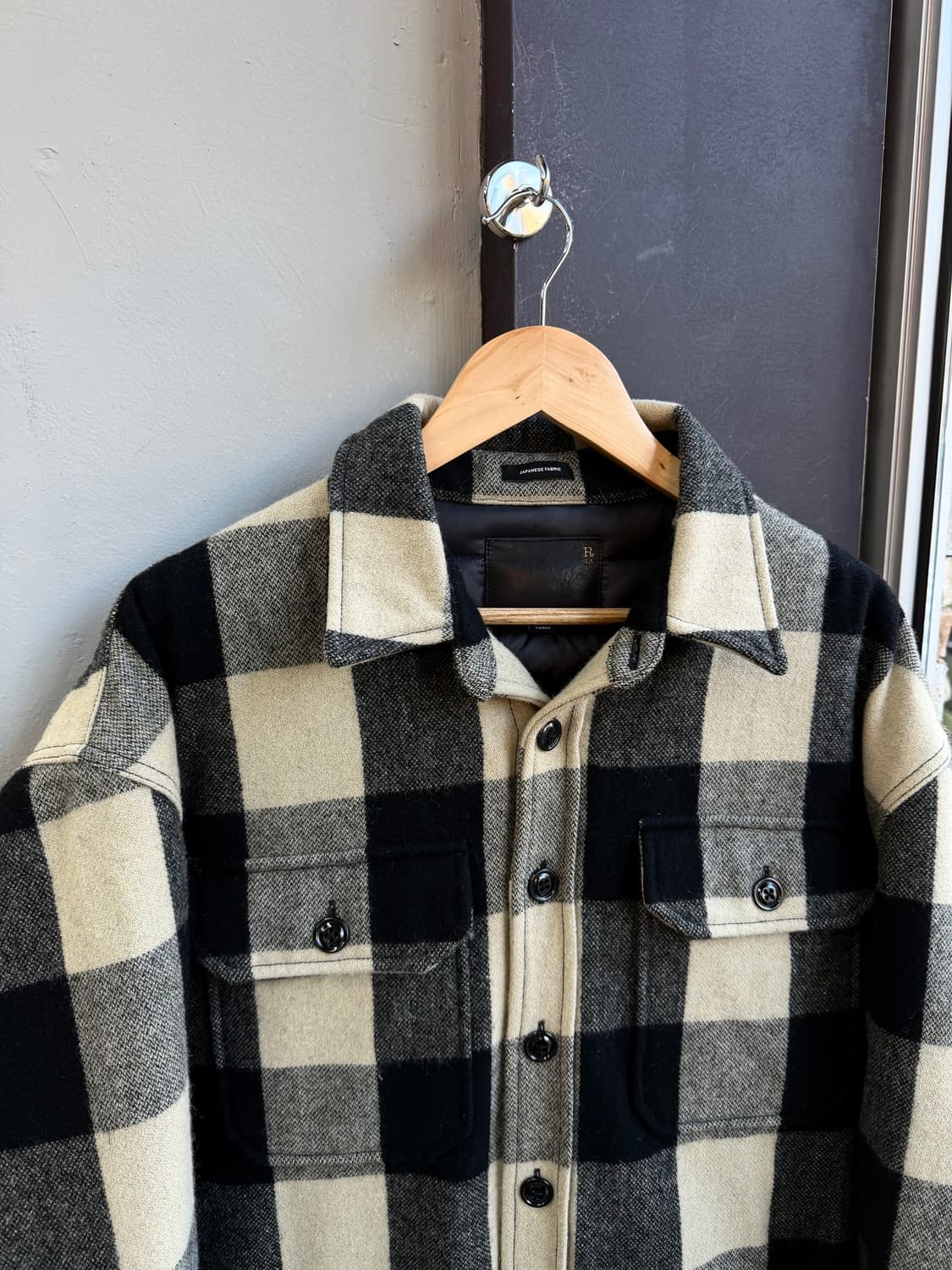 L/ R13 알써틴 구스다운 버팔로 울 패딩점퍼 상품이미지3