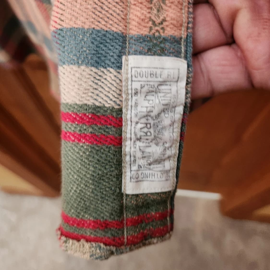 RRL 더블알엘 체크 플란넬 웨스턴 셔츠 세이지/핑크 상품이미지8