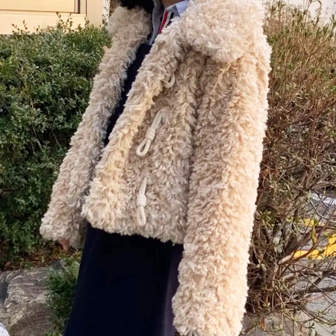 런던플랏(LONDONFLAT) 더플 퍼자켓 프리사이즈 새상품 상품이미지2