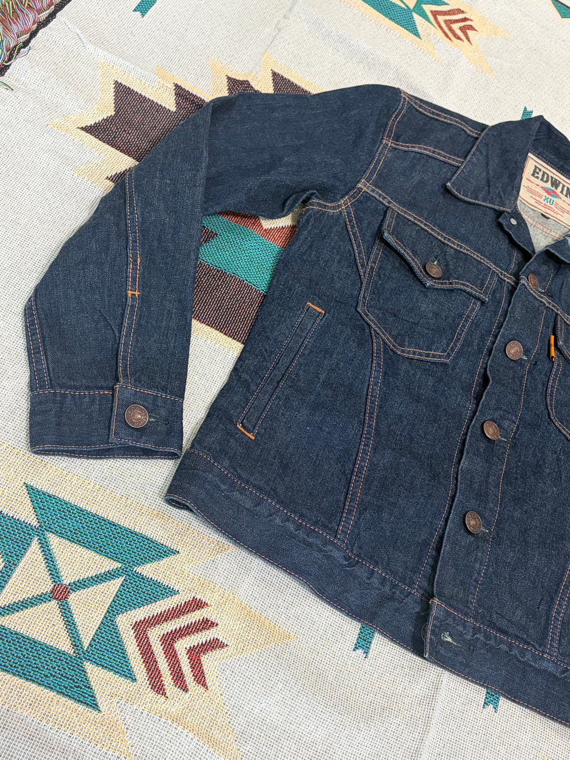 00s 에드윈 엑스클루시브 빈티지 웨스턴 데님 자켓 상품이미지3