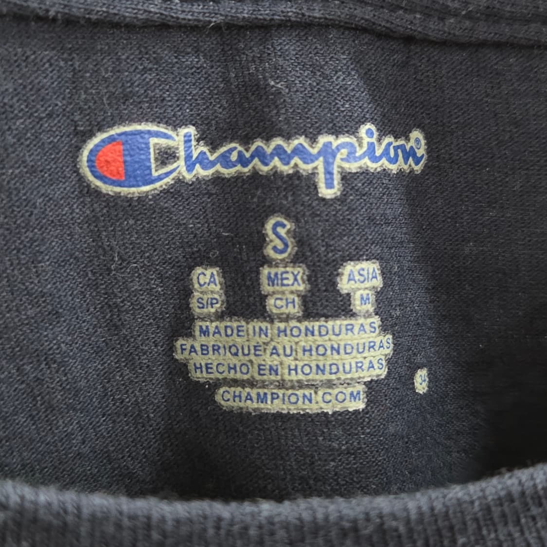 챔피온 프린팅 티셔츠 네이비 S 상품이미지3