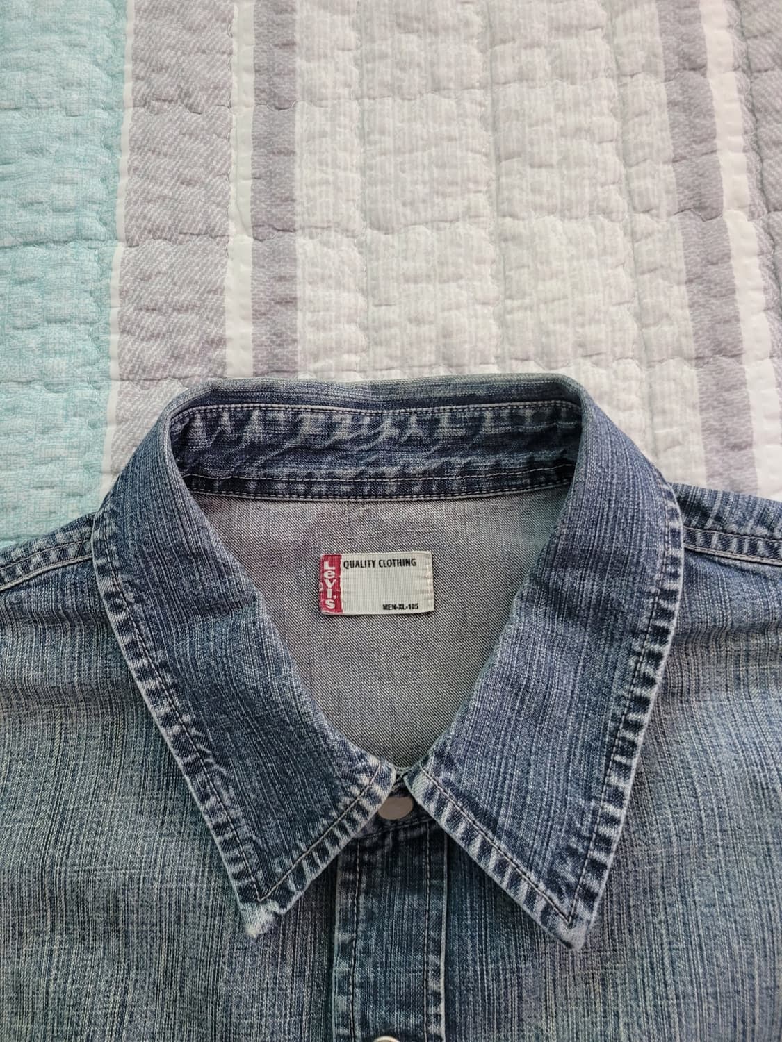 리바이스 Levi's 원포켓 워싱 데님셔츠 XL 105사이즈 상품이미지3