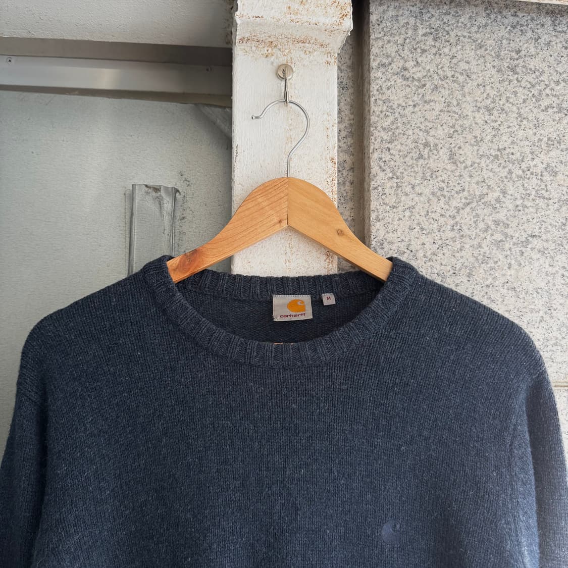 칼하트 유니버시티 로고 울 니트 상품이미지4