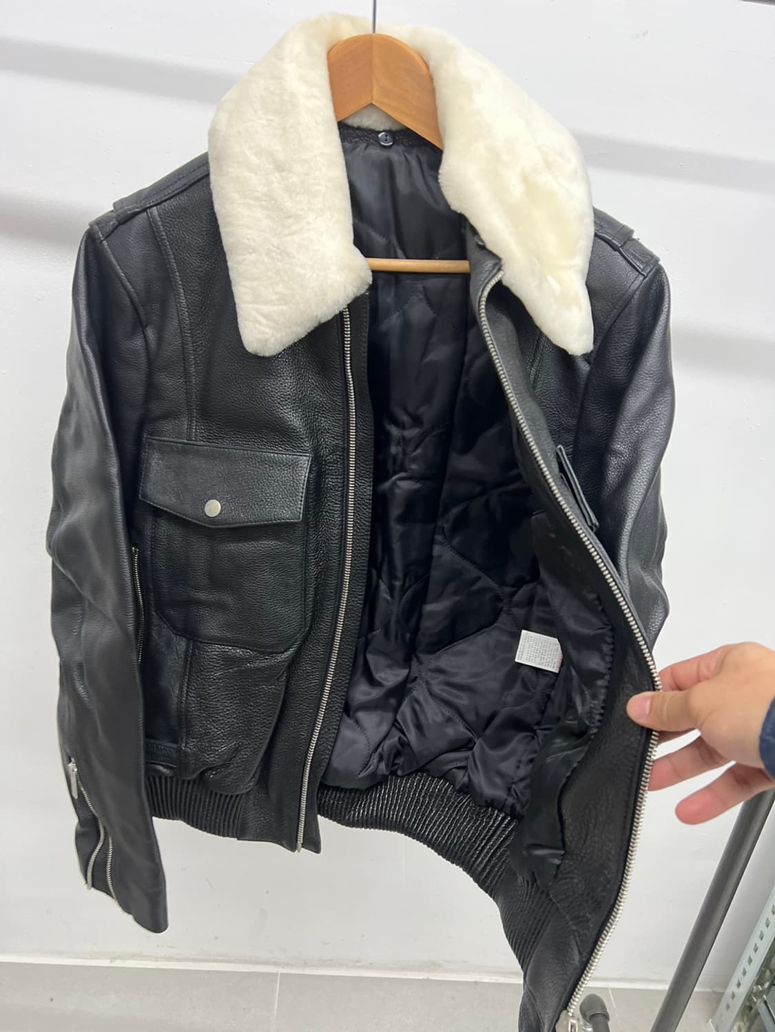 소가죽 항공퍼 자켓 상품이미지5