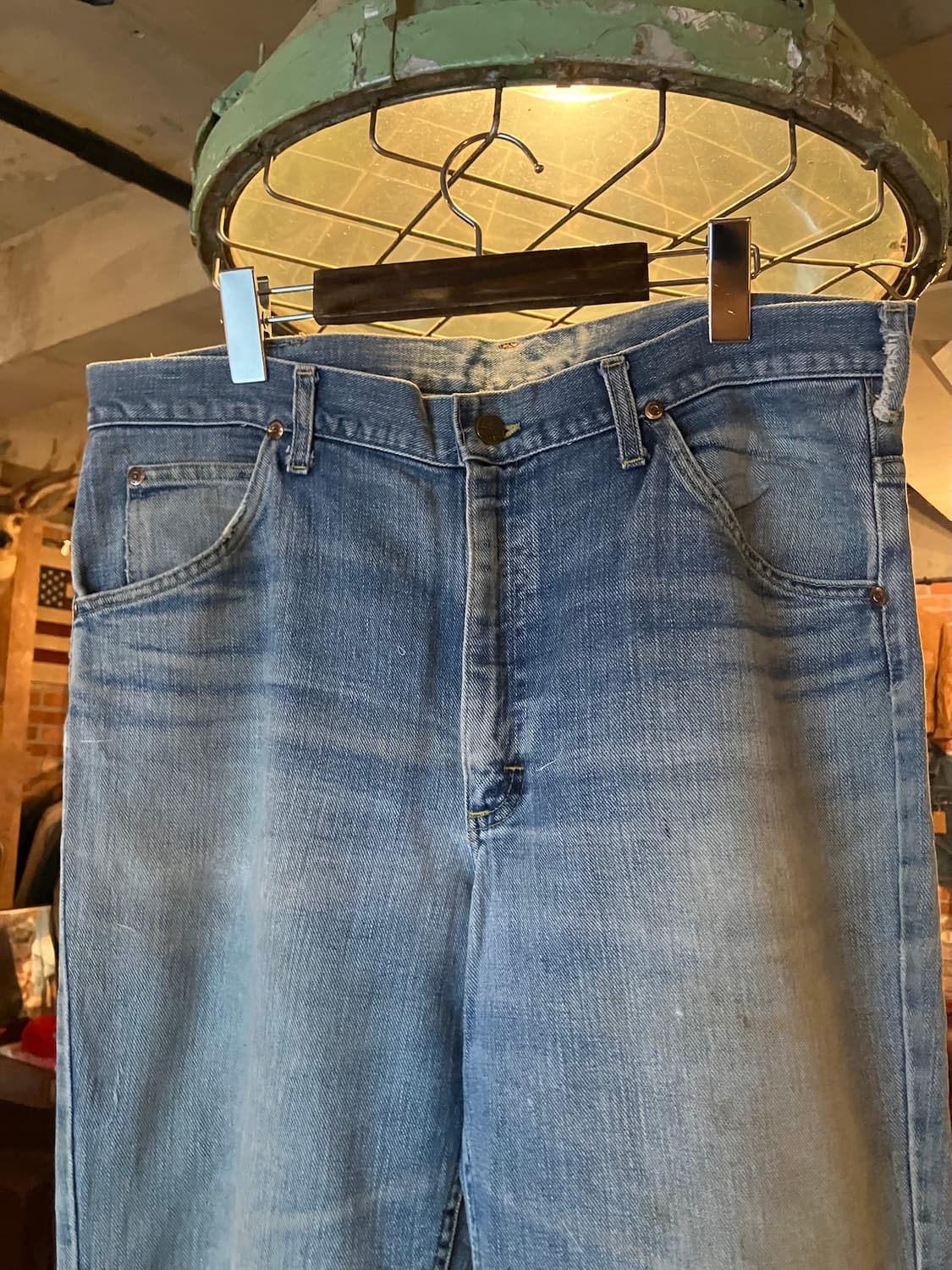 80s USA 빈티지 LEE 리 라이더스 부츠컷 데님 팬츠 상품이미지3