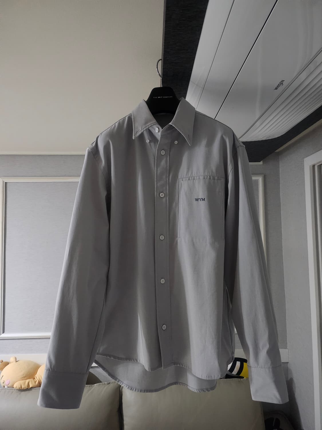 [거의 새것] 우영미 그레이 셔츠 남방 50 상품이미지1