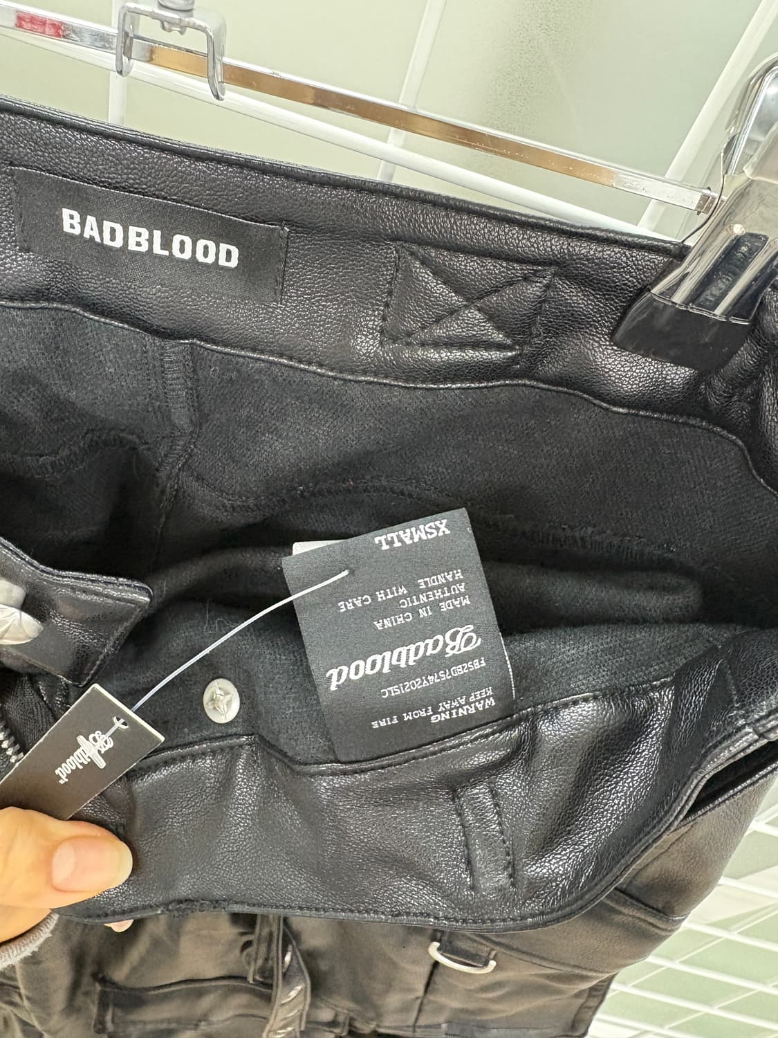 배드블러드 가죽 카고 팬츠  상품이미지5