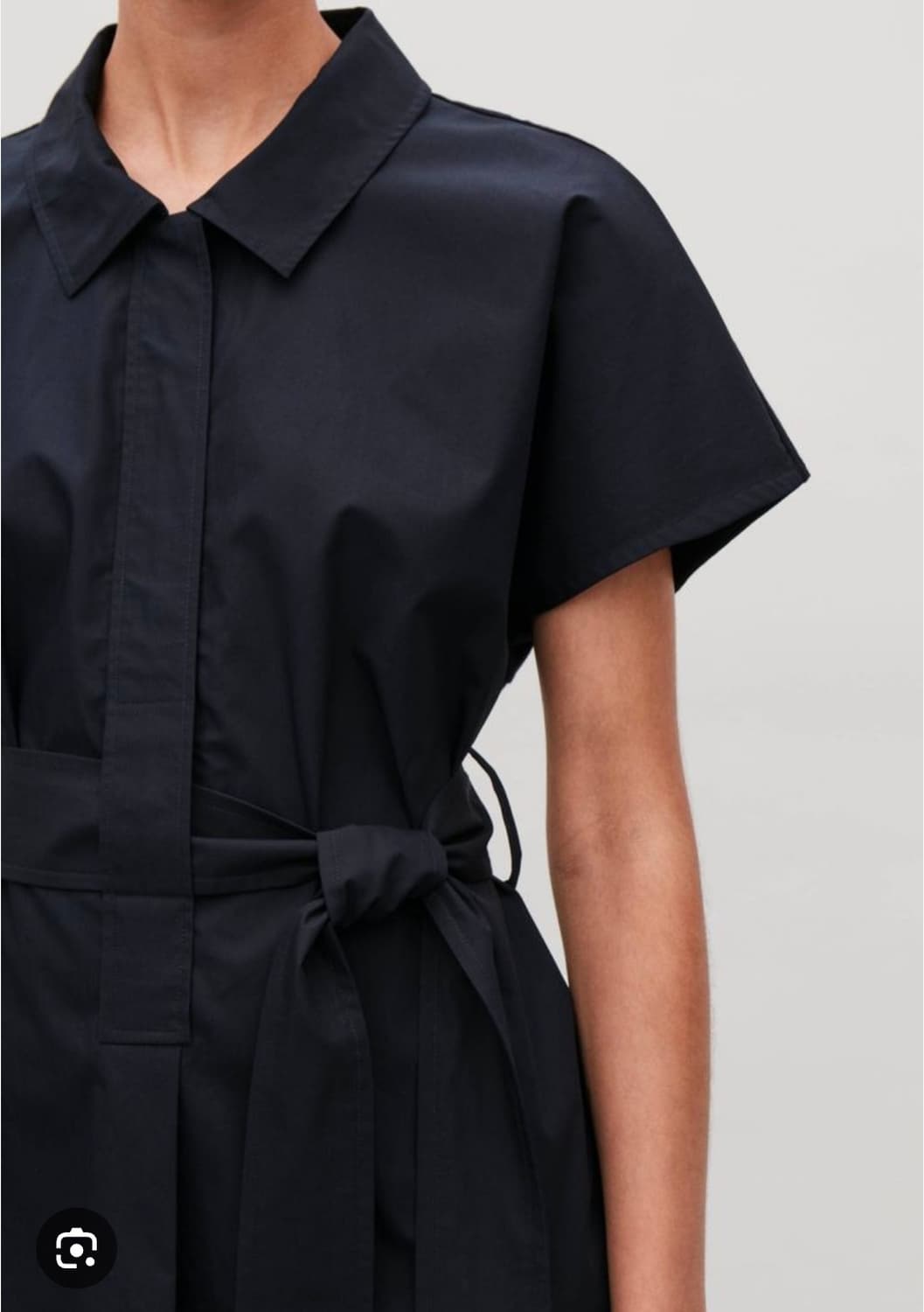 cos 코스 우븐 벨트 셔츠 네이비 s사이즈 상품이미지1