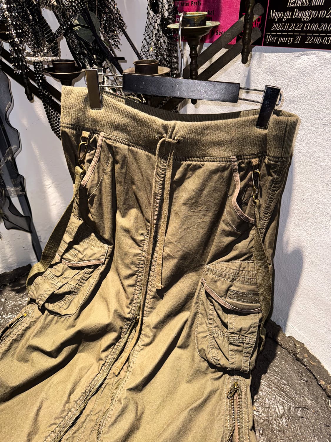 g.o.a – Military Cargo Zip Skirt 상품이미지2